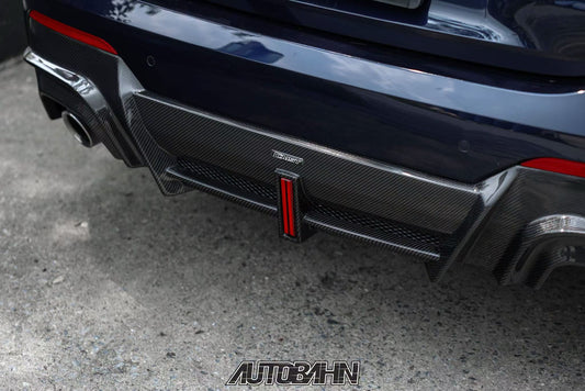 BMW 4 Series M440 430 G22 G23 2020-ON with Aftermarket Parts - HORIZON Rear Diffuser & Canards Dry Pre-preg Carbon Fiber / FRP from CMST Tuning