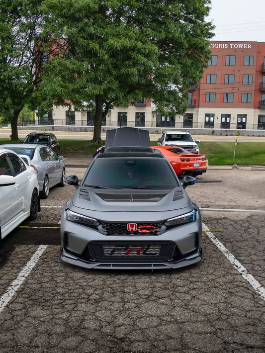 Honda Civic Type-R FL5 2023 2024 with Aftermarket Parts - Front Fenders Pre-preg Carbon Fiber / FRP from CMST Tuning