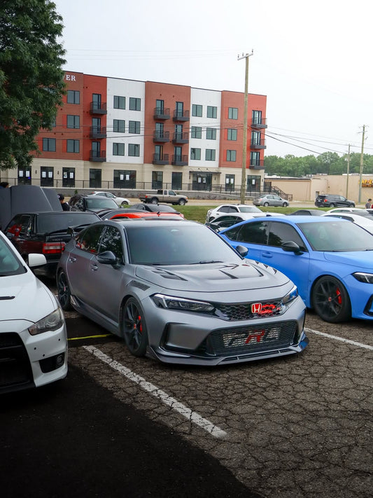 Honda Civic Type-R FL5 2023 2024 with Aftermarket Parts - Front Fenders Pre-preg Carbon Fiber / FRP from CMST Tuning