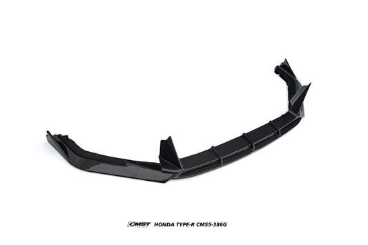 Honda Civic Type-R FL5 2023-ON with Aftermarket Parts - V2 Front Lip Dry Pre-preg Carbon Fiber / FRP from CMST Tuning
