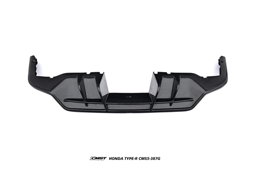Honda Civic Type-R FL5 2023-ON with Aftermarket Parts - V2 Rear Diffuser Dry Pre-preg Carbon Fiber / FRP from CMST Tuning