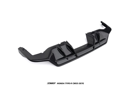 Honda Civic Type-R FL5 2023-ON with Aftermarket Parts - V2 Rear Diffuser Dry Pre-preg Carbon Fiber / FRP from CMST Tuning