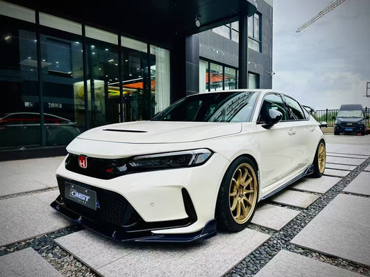 Honda Civic Type-R FL5 2023 2024 with Aftermarket Parts - V1 Hood Bonnet Carbon Fiber from CMST Tuning