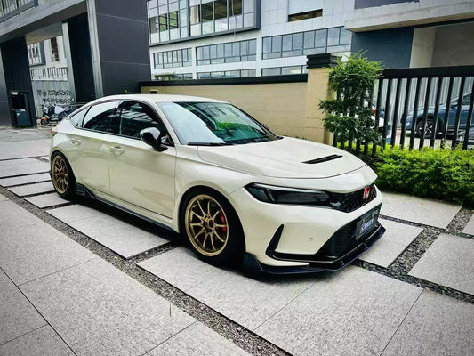 Honda Civic Type-R FL5 2023 2024 with Aftermarket Parts - V1 Hood Bonnet Carbon Fiber from CMST Tuning