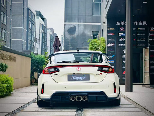 Honda Civic Type-R FL5 2023-ON with Aftermarket Parts - Pre-preg Carbon Fiber/FRP Rear Wing from CMST Tuning