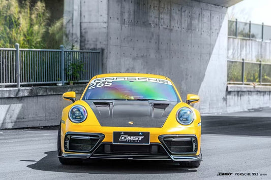 Porsche 992 992.1 Carerra Base/S/T/4/4S/Targa 4/Targa 4S/GTS (Sport Design Aerokit Package only) 2020 2021 2022 2023 2024 with Aftermarket Parts - Upper Valences Carbon Fiber/FRP from CMST Tuning