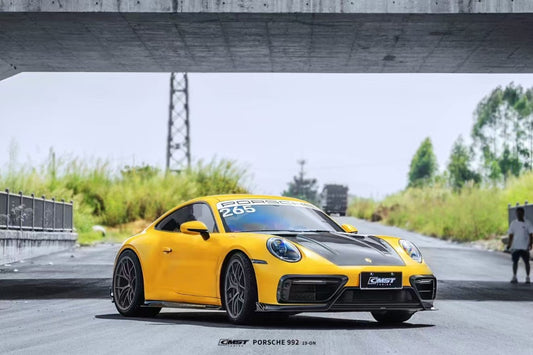 Porsche 911 992 992.1 Carerra Base/S/T/4/4S/Targa 4/Targa 4S/GTS (Sport Design Aerokit Package only) 2020 2021 2022 2023 2024 with Aftermarket Parts - Side Skirts Carbon Fiber/FRP from CMST Tuning