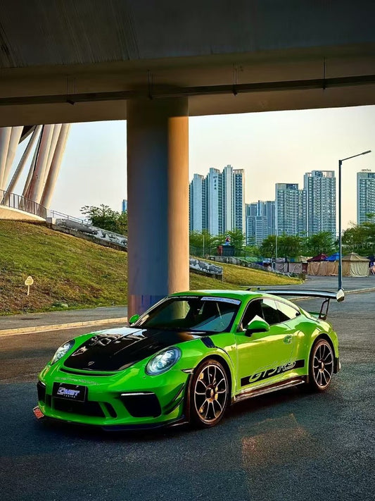 Porsche 991.1 Carrera/S/GTS/Turbo/Turbo S/GT3/GT3RS 2012 2013 2014 2015 2016 with Aftermarket Parts - Front Lip Carbon Fiber from CMST Tuning