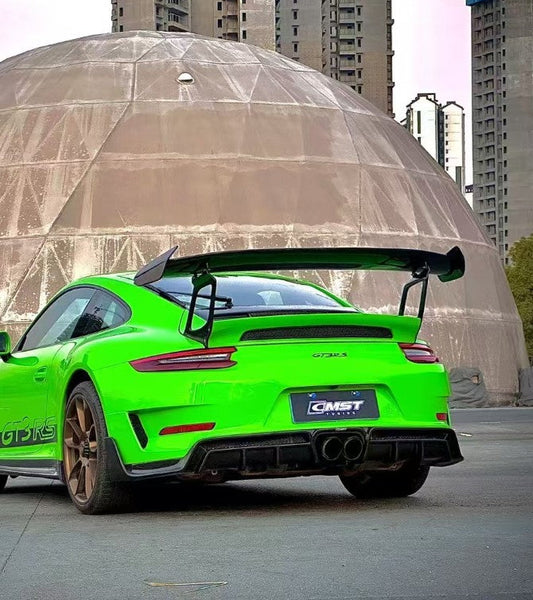 Porsche 991.1 Carrera Base/S/Targa/4/4S/GTS/Turbo/Turbo S 2012 2013 2014 2015 2016 & 991.2 Carrera Base/S/T/Targa/4/4S/GTS/Turbo/Turbo S 2017 2018 2019 with Aftermarket Parts - Rear Spoiler Wing & Trunk FRR / Carbon Fiber from CMST Tuning