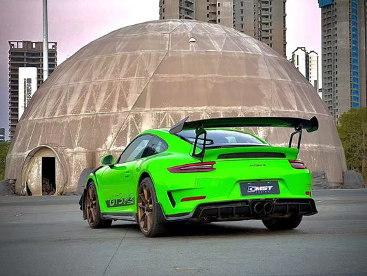 Porsche 991.1 Carrera Base/S 2012 2013 2014 2015 2016 & 991.2 Carrera Base/S 2017 2018 2019 with Aftermarket Parts - Rear Bumper & Diffuser Carbon Fiber / FRP from CMST Tuning