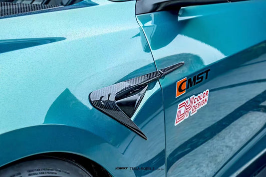 Tesla Model 3 Highland / Performance 2024-ON with Aftermarket Parts - Fender Trim Carbon Fiber from CMST Tuning