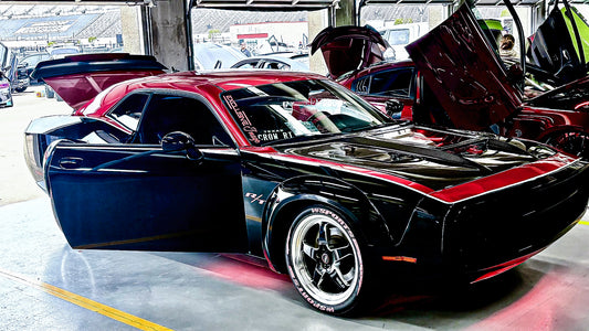 Dodge Challenger Demon Redeye Hellcat T/A Scat Pack 392 SRT R/T SXT SE 2008-2023 with Aftermarket Parts - Carbon Fiber / FRP Hood Bonnet from CMST Tuning