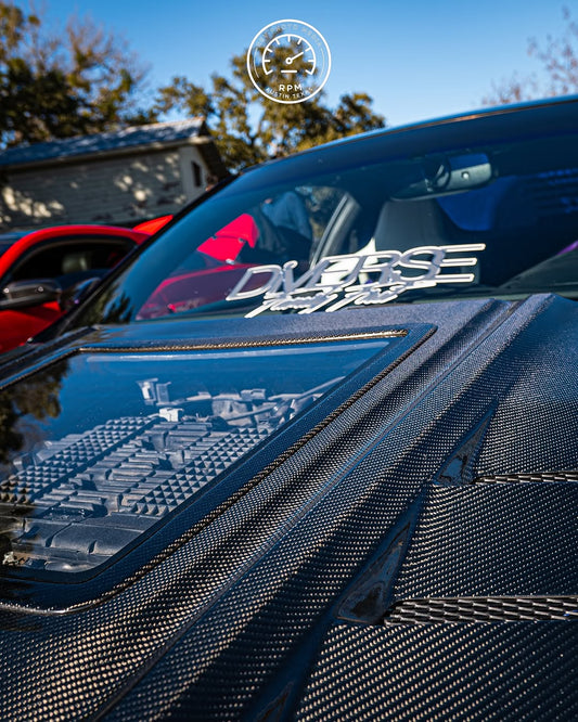 Infiniti G37 G37x IPL Anniversary Journey Sport X Base 2008 2009 2010 2011 2012 2013 & Q60 Journey Sport S Base 2014 2015 with Aftermarket Parts - Hood Bonnet Carbon Fiber / FRP from CMST Tuning