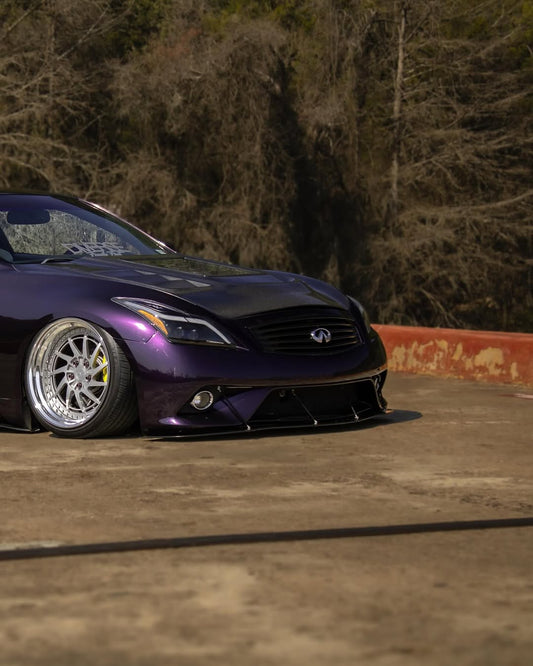 Infiniti G37 G37x IPL Anniversary Journey Sport X Base 2008 2009 2010 2011 2012 2013 & Q60 Journey Sport S Base 2014 2015 with Aftermarket Parts - Hood Bonnet Carbon Fiber / FRP from CMST Tuning