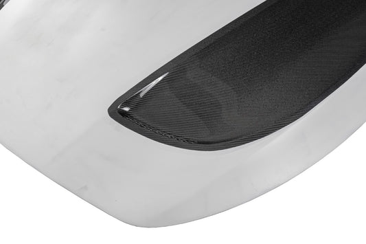 Infiniti Q60 Red Sport 400 Premium Luxe Sport Pure 2017 2018 2019 2020 2021 2022 with Aftermarket Parts - Project Black S Concept Hood Bonnet Carbon Fiber / FRP from CMST Tuning