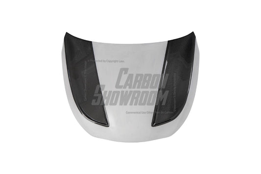 Infiniti Q60 Red Sport 400 Premium Luxe Sport Pure 2017 2018 2019 2020 2021 2022 with Aftermarket Parts - Project Black S Concept Hood Bonnet Carbon Fiber / FRP from CMST Tuning