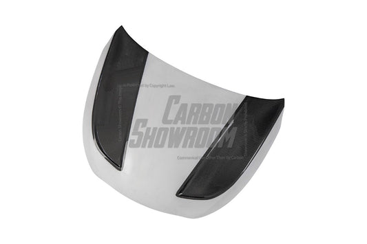 Infiniti Q60 Red Sport 400 Premium Luxe Sport Pure 2017 2018 2019 2020 2021 2022 with Aftermarket Parts - Project Black S Concept Hood Bonnet Carbon Fiber / FRP from CMST Tuning