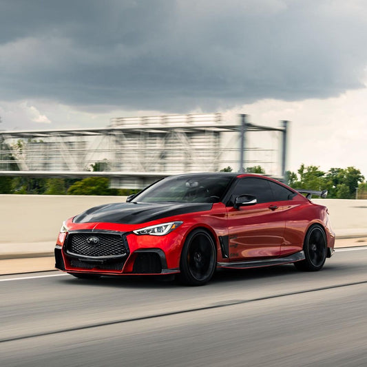 CMST Tuning Project Black S Concept Hood for Infiniti Q60 Red Sport 400 Premium Luxe Sport Pure Carbon Fiber/FRP