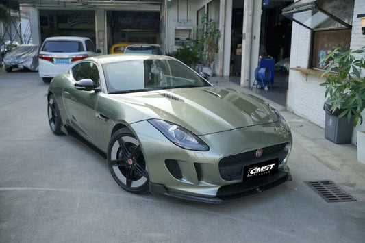 Jaguar F-Type SVR R S Base 2014-2020 with Aftermarket Parts - Side Skirts Carbon Fiber / FRP from CMST Tuning