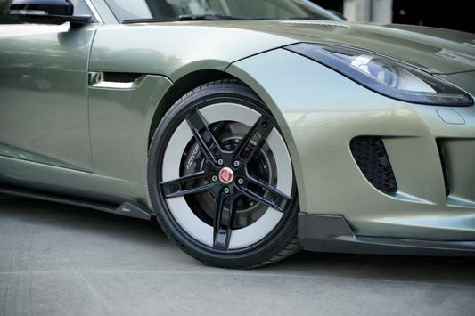 Jaguar F-Type SVR R S Base 2014-2020 with Aftermarket Parts - Side Skirts Carbon Fiber / FRP from CMST Tuning