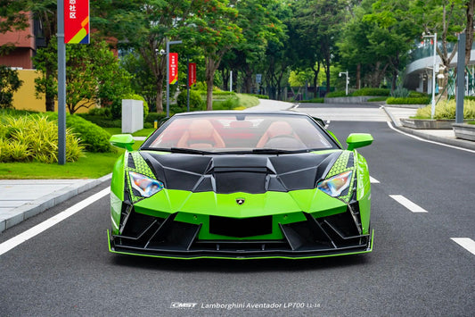 Lamborghini Aventador Base LP700 LP720 S LP740 SV LP750 Ultimate LP780 SVJ LP770 2012 2013 2014 2015 2016 2017 2018 2019 2020 2021 2022 2023 with Aftermarket Parts - Front Bumper Carbon Fiber / FRP from CMST Tuning