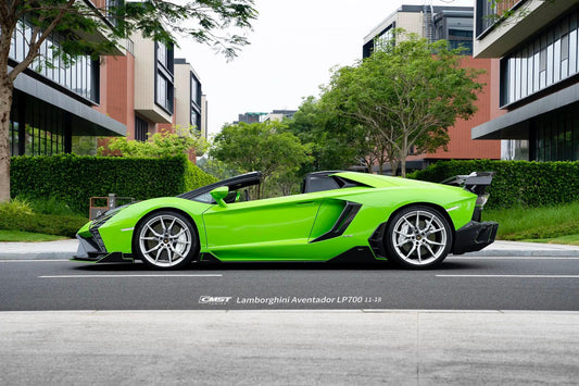 Lamborghini Aventador Base LP700 LP720 S LP740 SV LP750 Ultimate LP780 SVJ LP770 2012 2013 2014 2015 2016 2017 2018 2019 2020 2021 2022 2023 with Aftermarket Parts - Side Skirts Carbon Fiber / FRP from CMST Tuning