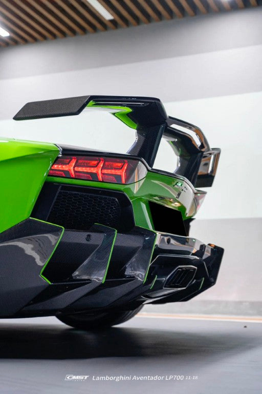 Lamborghini Aventador Base LP700 LP720 S LP740 SV LP750 Ultimate LP780 SVJ LP770 2012 2013 2014 2015 2016 2017 2018 2019 2020 2021 2022 2023 with Aftermarket Parts - Rear Diffuser Carbon Fiber / FRP from CMST Tuning