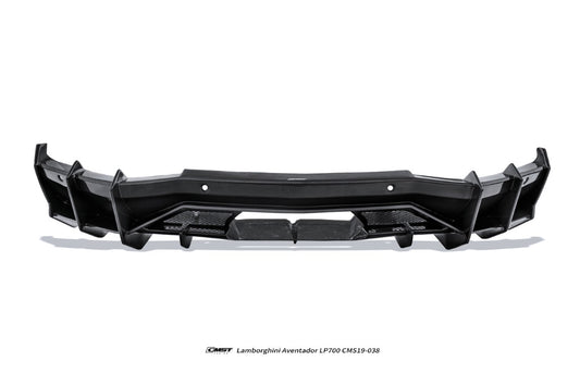 Lamborghini Aventador Base LP700 LP720 S LP740 SV LP750 Ultimate LP780 SVJ LP770 2012 2013 2014 2015 2016 2017 2018 2019 2020 2021 2022 2023 with Aftermarket Parts - Rear Diffuser Carbon Fiber / FRP from CMST Tuning