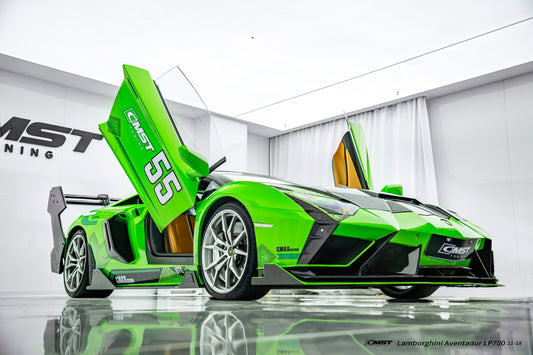 Lamborghini Aventador Base LP700 LP720 S LP740 SV LP750 Ultimate LP780 SVJ LP770 2012 2013 2014 2015 2016 2017 2018 2019 2020 2021 2022 2023 with Aftermarket Parts - Front Lip Carbon Fiber / FRP from CMST Tuning