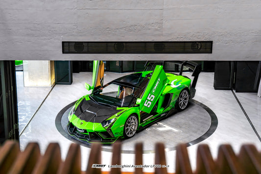 Lamborghini Aventador Base LP700 LP720 S LP740 SV LP750 Ultimate LP780 SVJ LP770 2012 2013 2014 2015 2016 2017 2018 2019 2020 2021 2022 2023 with Aftermarket Parts - Side Skirts Carbon Fiber / FRP from CMST Tuning