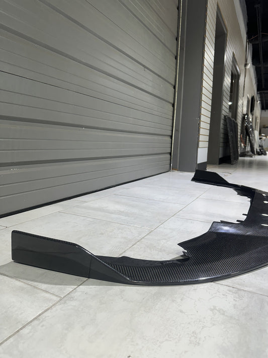 Lamborghini Huracan EVO RWD 2020 2021 2022 2023 with Aftermarket Parts - Front Lip Pre-preg Carbon Fiber from CMST Tuning