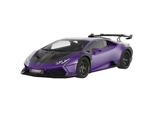 Lamborghini Huracan LP580 LP610 Evo RWD AWD Tecnica Performante 2015 2016 2017 2018 2019 2020 2021 2022 2023 2024 with Aftermarket Parts - Front Bumper & Front Lip Pre-preg Carbon Fiber / FRP from CMST Tuning