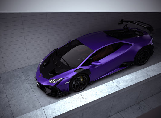 Lamborghini Huracan LP580 LP610 Evo RWD AWD Tecnica Performante 2015 2016 2017 2018 2019 2020 2021 2022 2023 2024 with Aftermarket Parts - Front Bumper & Front Lip Pre-preg Carbon Fiber / FRP from CMST Tuning
