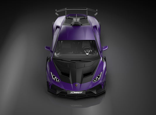Lamborghini Huracan LP580 LP610 Evo RWD AWD Tecnica Performante 2015 2016 2017 2018 2019 2020 2021 2022 2023 2024 with Aftermarket Parts - Hood Pre-preg Carbon Fiber / FRP from CMST Tuning