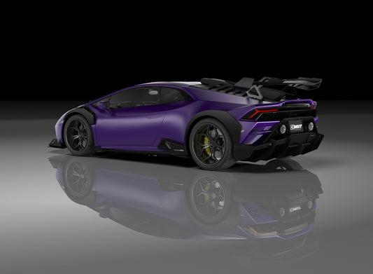 Lamborghini Huracan LP580 LP610 Evo RWD AWD Tecnica Performante 2015 2016 2017 2018 2019 2020 2021 2022 2023 2024 with Aftermarket Parts - Rear Spoiler Pre-preg Carbon Fiber / FRP from CMST Tuning