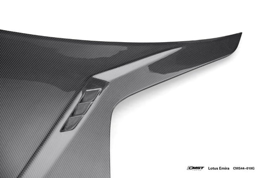 Lotus Emira 3.6 V6 2.0 Four-cylinder 2022-ON with Aftermarket Parts - Hood Dry Pre-preg Carbon Fiber / FRP