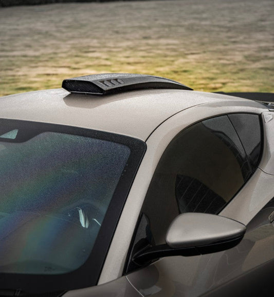 Lotus Emira 3.6 V6 2.0 Four-cylinder 2022-ON with Aftermarket Parts - Roof Scoop Dry Pre-preg Carbon Fiber / FRP