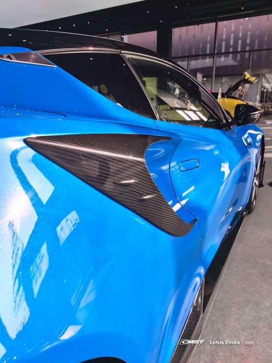 Lotus Emira 3.6 V6 2.0 Four-cylinder 2022-ON with Aftermarket Parts - Side Vents Dry Pre-preg Carbon Fiber / FRP