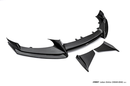 Lotus Emira 3.6 V6 2.0 Four-cylinder 2022-ON with Aftermarket Parts - V2 Front Lip Dry Pre-preg Carbon Fiber / FRP