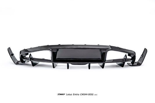 Lotus Emira 3.6 V6 2.0 Four-cylinder 2022-ON with Aftermarket Parts - V2 Rear Diffuser Dry Pre-preg Carbon Fiber / FRP