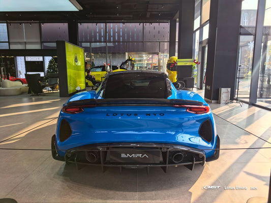 Lotus Emira 3.6 V6 2.0 Four-cylinder 2022-ON with Aftermarket Parts - V2 Rear Spoiler Dry Pre-preg Carbon Fiber / FRP