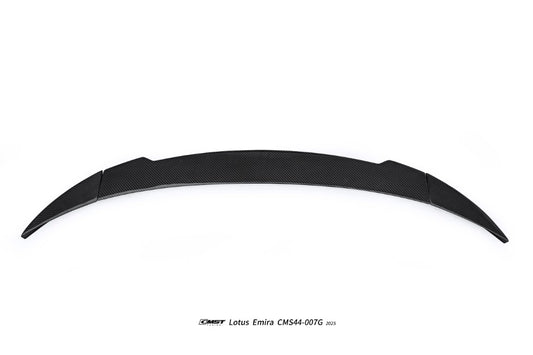 Lotus Emira 3.6 V6 2.0 Four-cylinder 2022-ON with Aftermarket Parts - V2 Rear Spoiler Dry Pre-preg Carbon Fiber / FRP