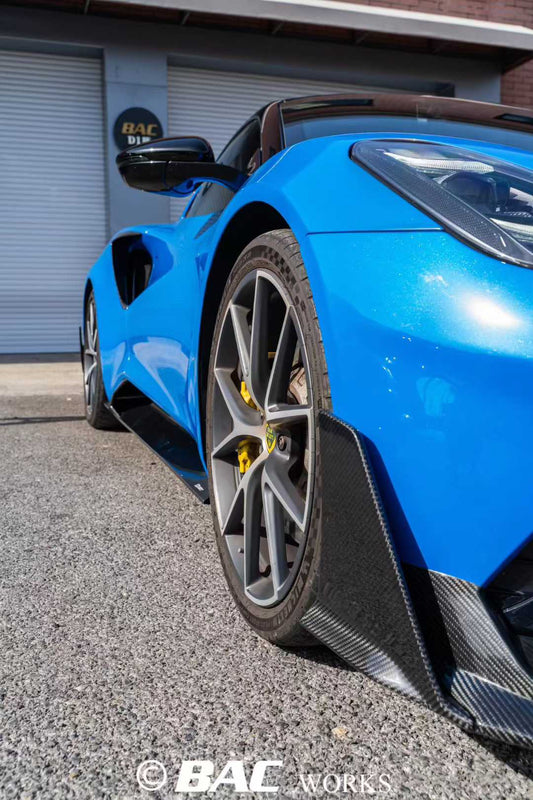 Lotus Emira 3.6 V6 2.0 Four-cylinder 2022-ON with Aftermarket Parts - Side Skirts Dry Pre-preg Carbon Fiber / FRP