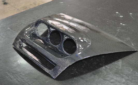 Mazda RX-8 2004 2005 2006 2007 2008 2009 with Aftermarket Parts - Rear Trunk Lid Carbon Fiber / FRP from CMST Tuning