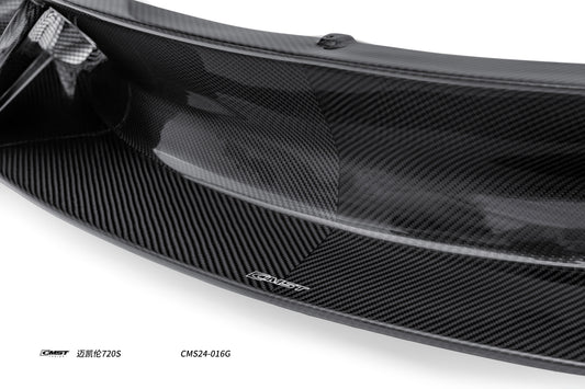 McLaren 720s 2018 2019 2020 2021 2022 2023 & 765LT 2021 2022 & 750s 2024 with Aftermarket Parts - 765lt Conversion Front Bumper & Front Lip Carbon Fiber / FRP from CMST Tuning
