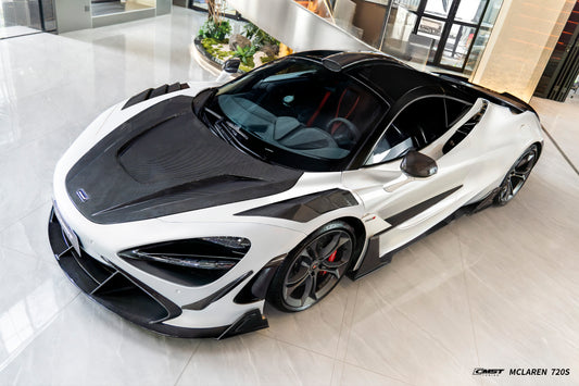 McLaren 720S 2018 2019 2020 2021 2022 2023 & 750S 2024-ON & 765LT 2021 2022 with Aftermarket Parts - Door Side Blades Carbon Fiber / FRP from CMST Tuning