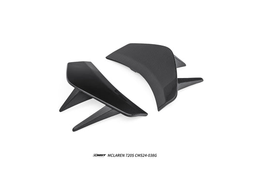 McLaren 720S 2018 2019 2020 2021 2022 2023 with Aftermarket Parts - Rear Bumper Side Valences Carbon Fiber / FRP from CMST Tuning