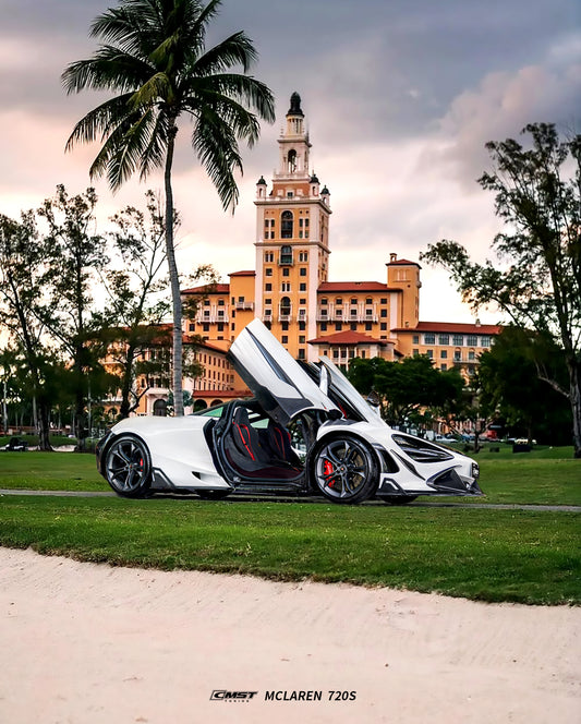 McLaren 720S 2018 2019 2020 2021 2022 2023 & 750S 2024-ON & 765LT 2021 2022 with Aftermarket Parts - Door Side Blades Carbon Fiber / FRP from CMST Tuning