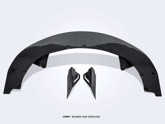 McLaren 720S 2018 2019 2020 2021 2022 2023 with Aftermarket Parts - V3 Front Lip Carbon Fiber / FRP from CMST Tuning