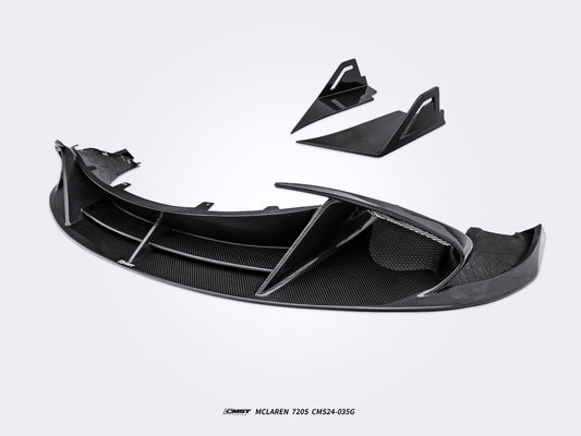 McLaren 720S 2018 2019 2020 2021 2022 2023 with Aftermarket Parts - V3 Front Lip Carbon Fiber / FRP from CMST Tuning